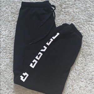 Black sweatpants by PINK